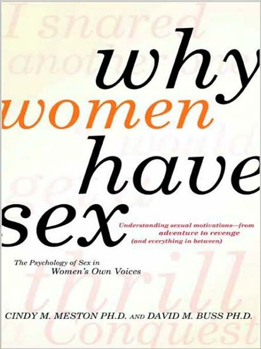 Title details for Why Women Have Sex by David M. Buss - Available